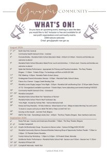 What’s On 28 July 2026
